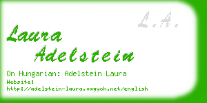 laura adelstein business card